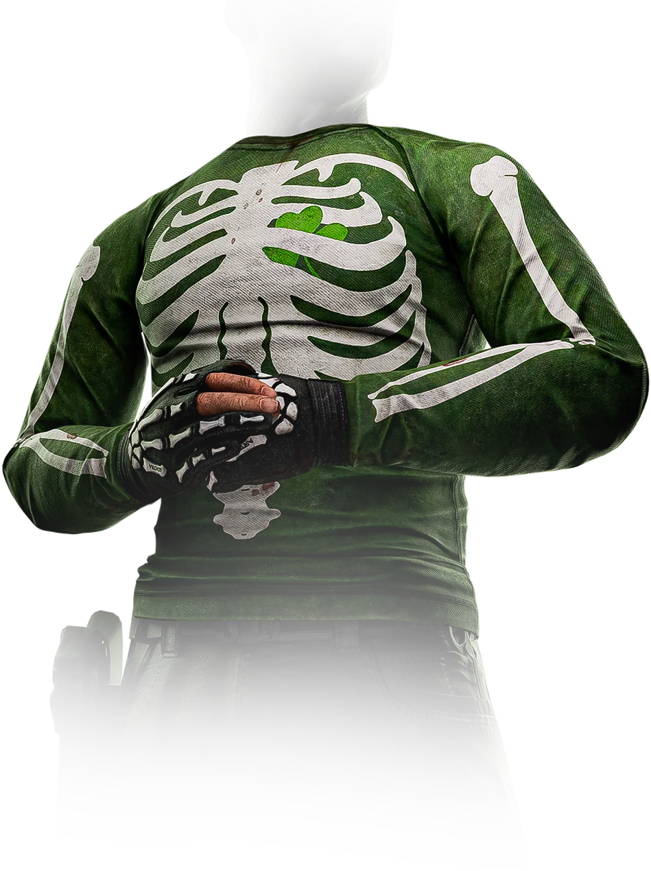 Skeleton longsleeve (Green)