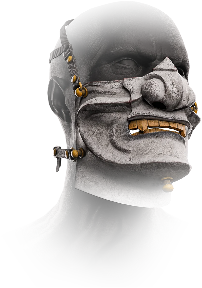 DevTaс Samurai Menpo Mask (White)