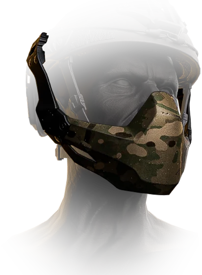 Galvion Caiman Hybrid Ballistic Mandible Guard (MultiCam)