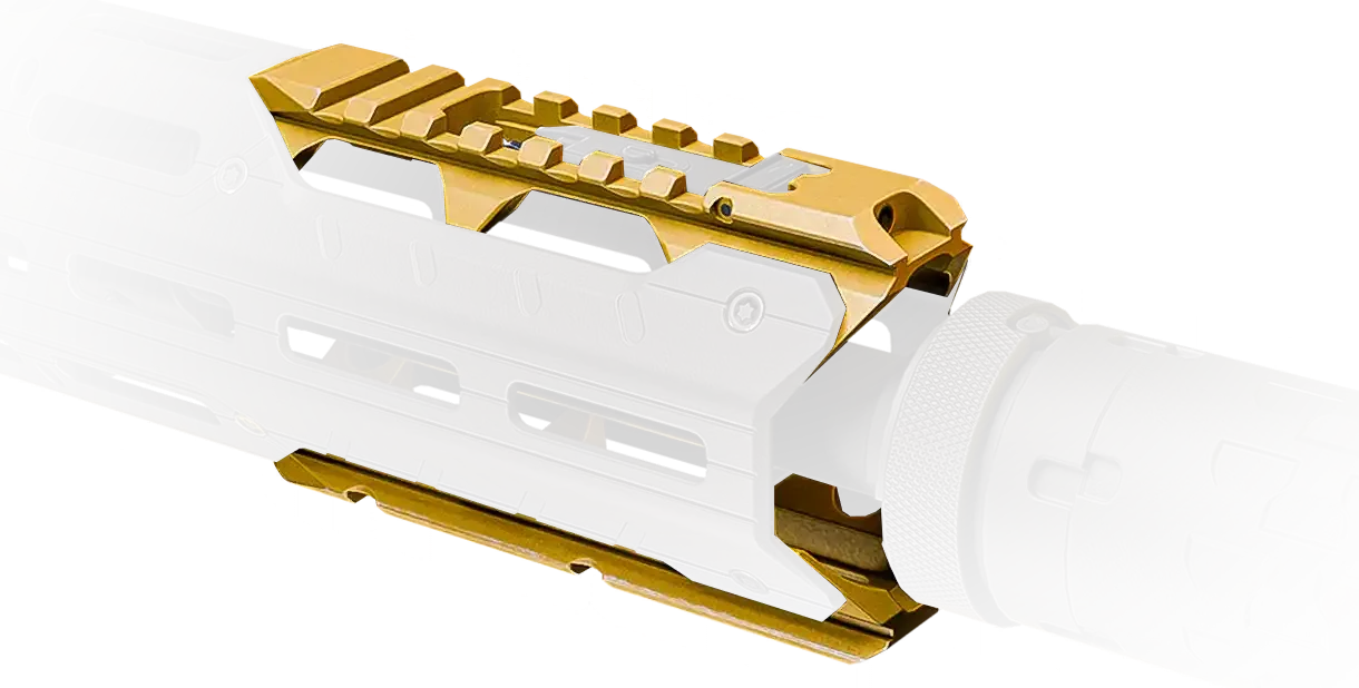 AR-15 Strike Industries GRIDLOK Extension (Yellow)