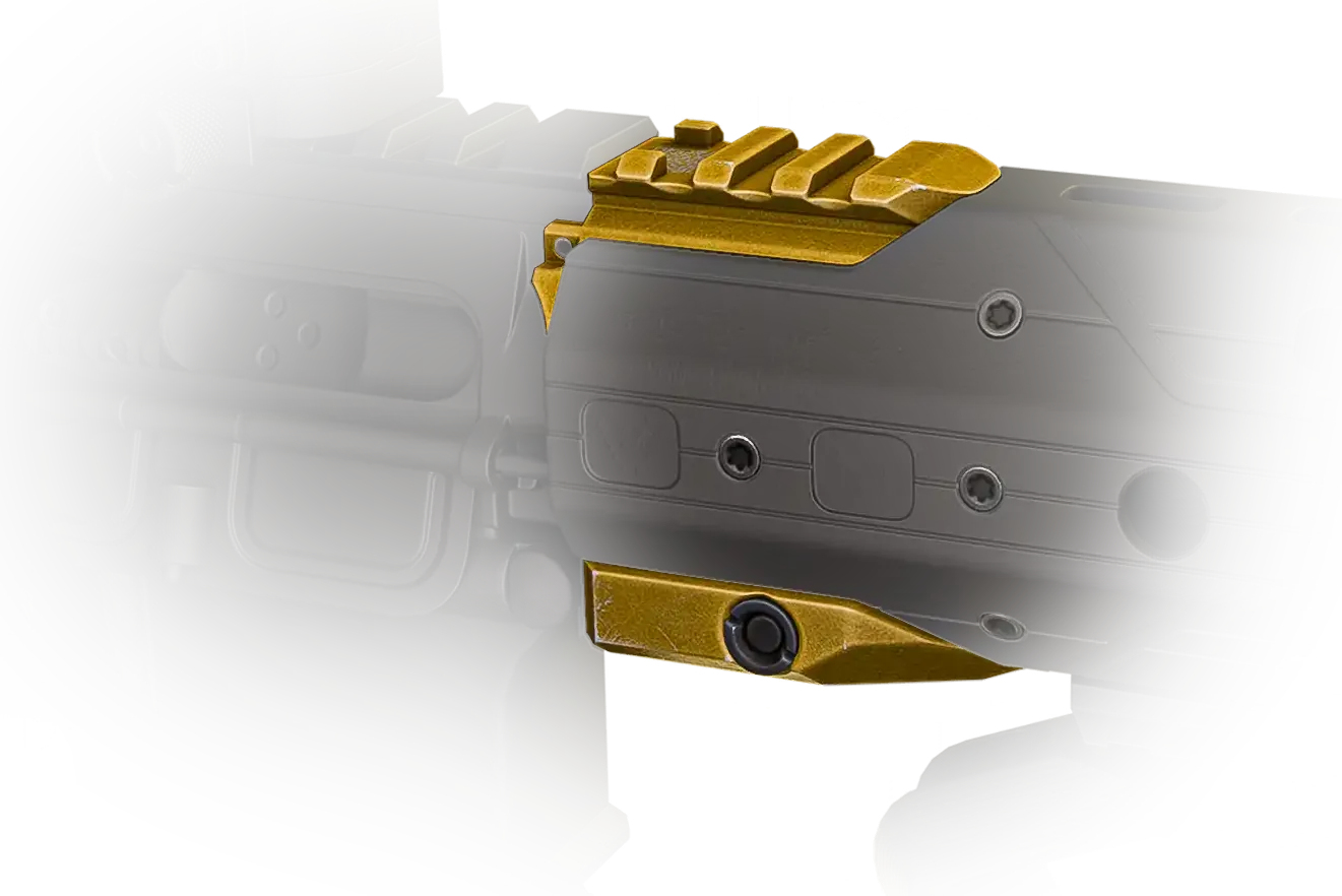 AR-15 Strike Industries GRIDLOK base (Yellow)
