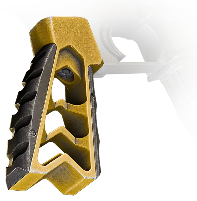 AR-15 Tyrant Designs MOD Chevron pistol grip (Yellow)
