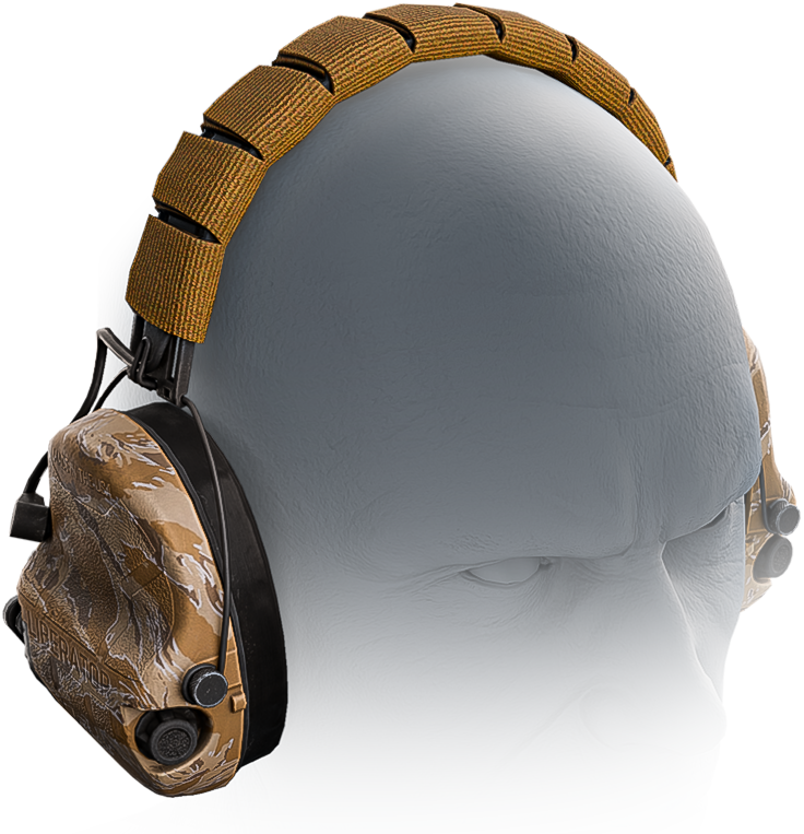 Safariland Liberator HP 2.0 Hearing Protection Headset (Desert Tiger Stripe)