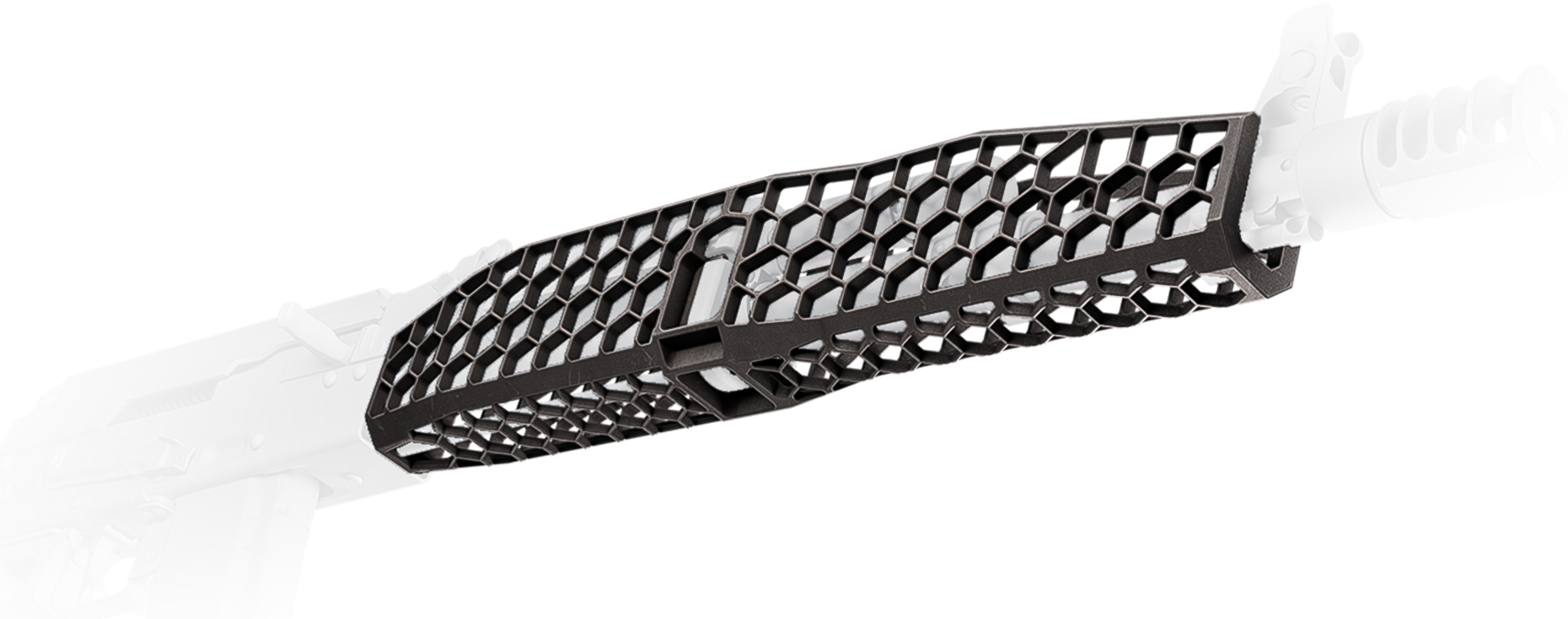 AK Hexagon Cheese Grater mod.2 handguard (Anodized Grey)