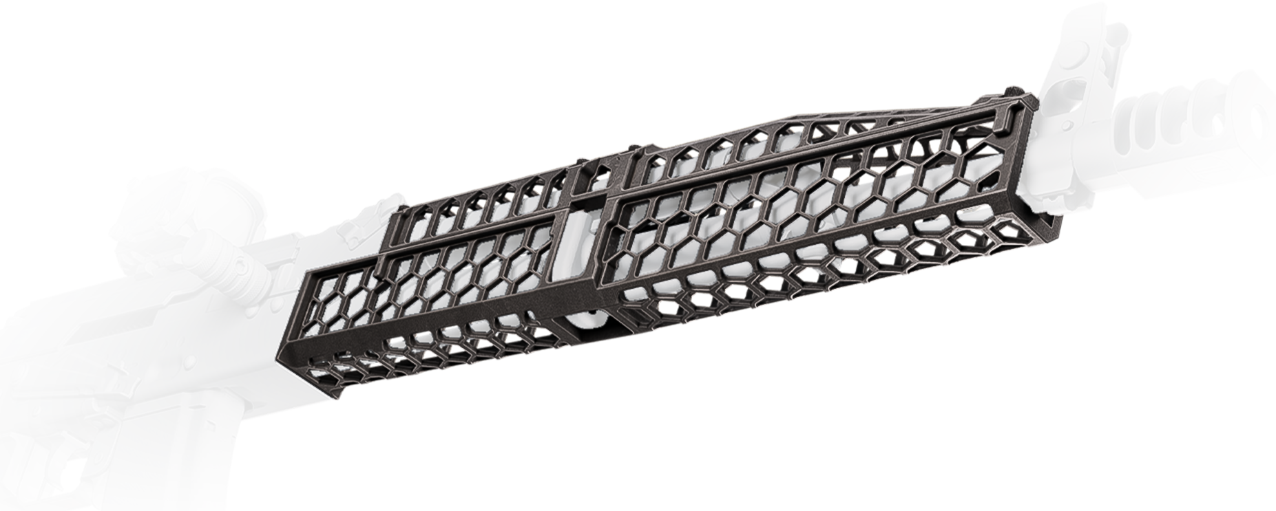 AK Hexagon Cheese Grater mod.1 handguard (Anodized Grey)